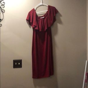 Off the shoulders maternity dress - XL